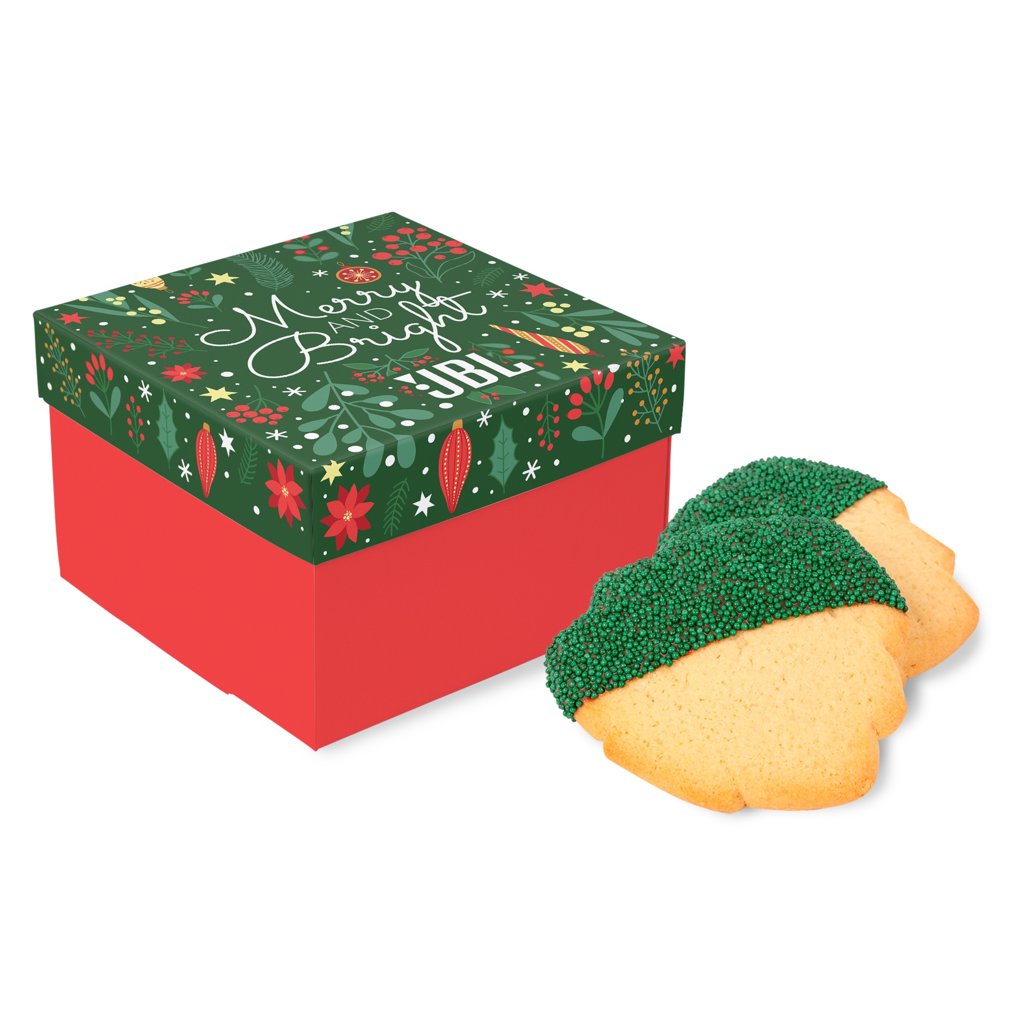 3 Pack Christmas Tree Cookies in Full Color Gift Box 2