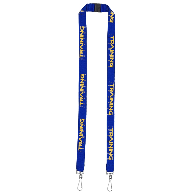 "RICARDO" 3/4" Dual Attachment Polyester Silkscreen Lanyard with FREE Breakaway Safety Release 11