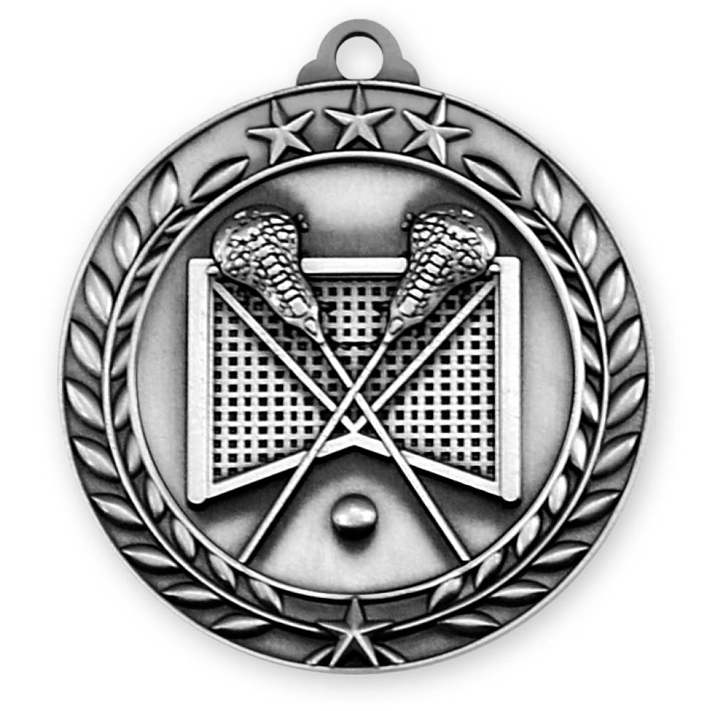 Lacrosse Wreath Award Medallion (2-3/4") 4