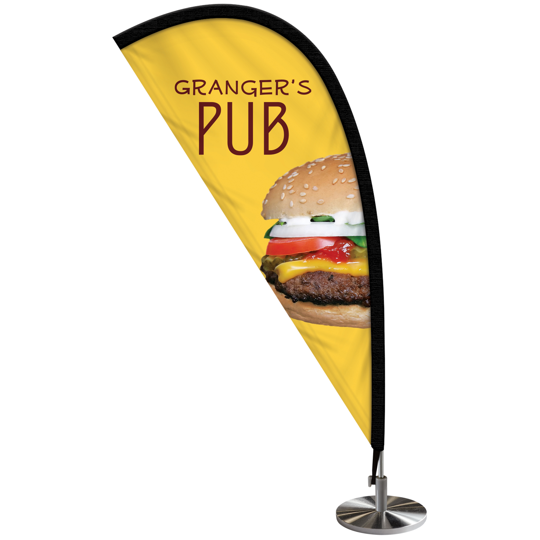 Double Sided Mini Desktop Teardrop Banner 1