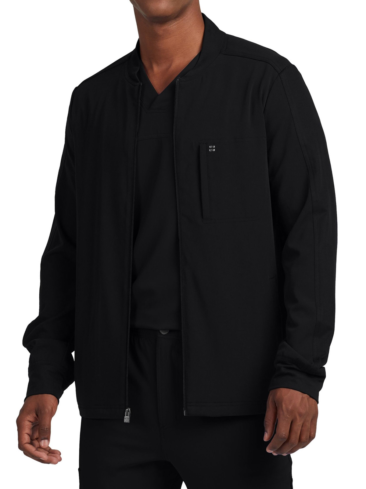 White Cross - CRFT - Men's Three-Pocket Mock Neck Knit Cuffs Jacket 1