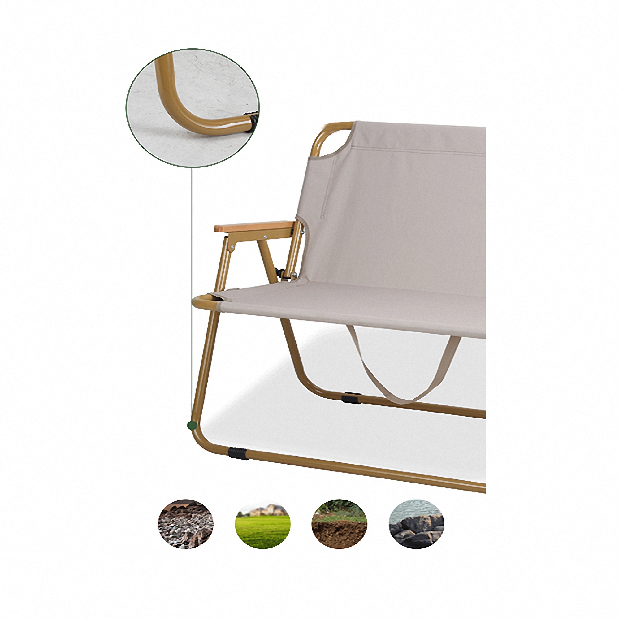 Outdoor Folding Double Camping Chair 5