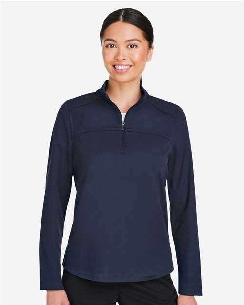Women's Express Tech Performance Pique Quarter-Zip Pullover - NE412W 5