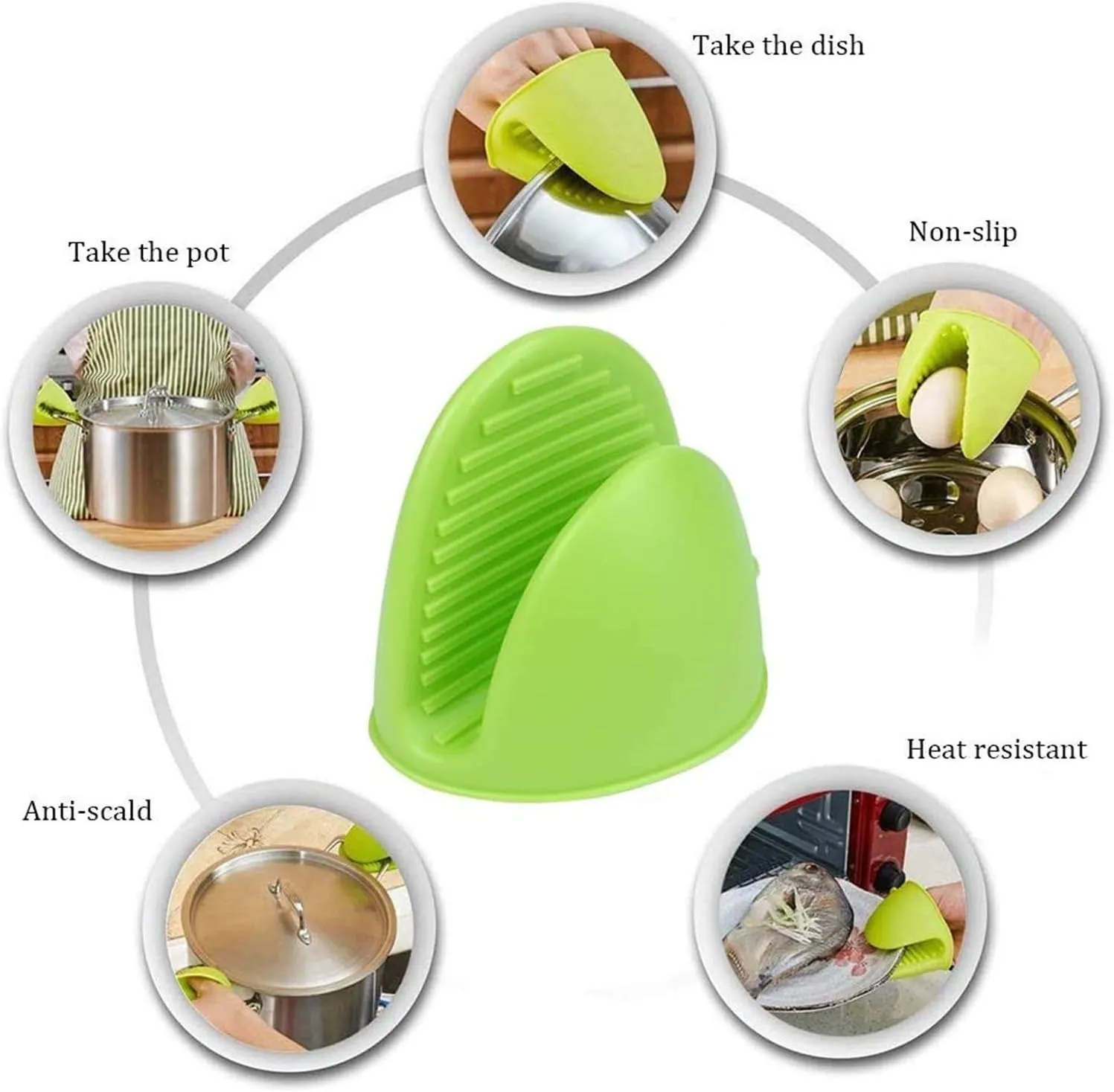 Silicone Anti-scald Heat Insulation Hand Clip 10
