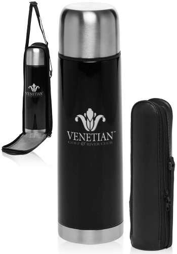 17 oz Black Vacuum Flask 2