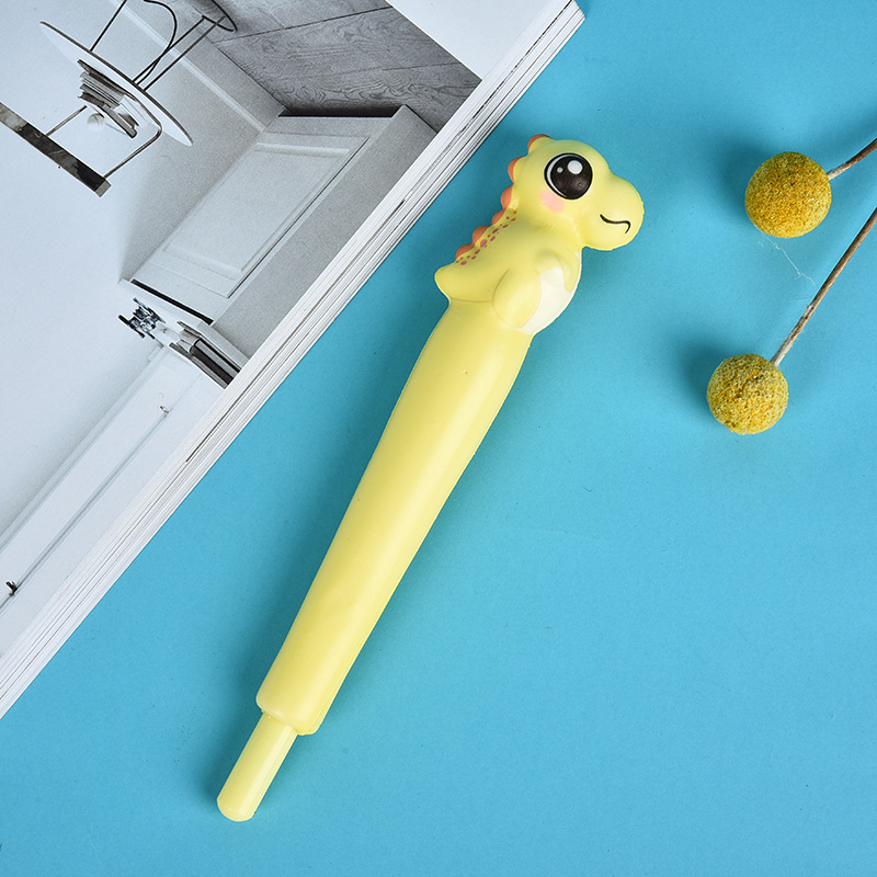2 in 1 Cartoon Dinosaur Ball Pen and Squeeze Toy 5