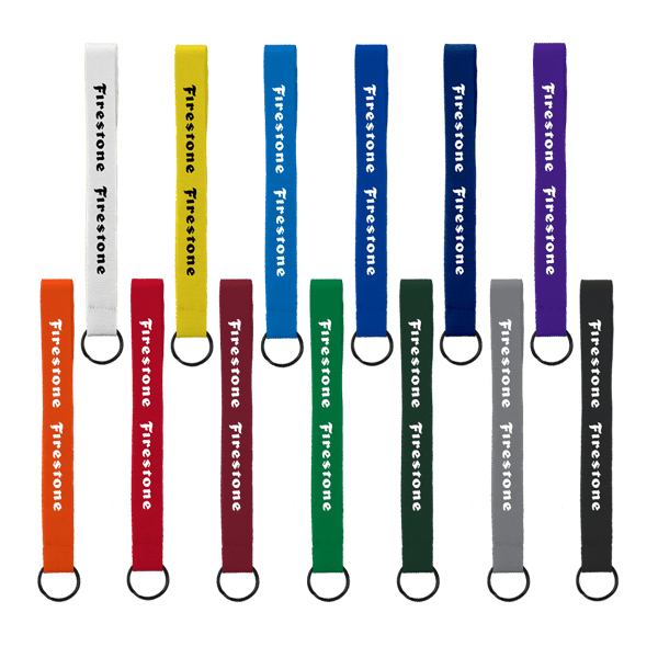 3/4" Sewn Polyester wrist Keychain with Metal Split-Ring 41