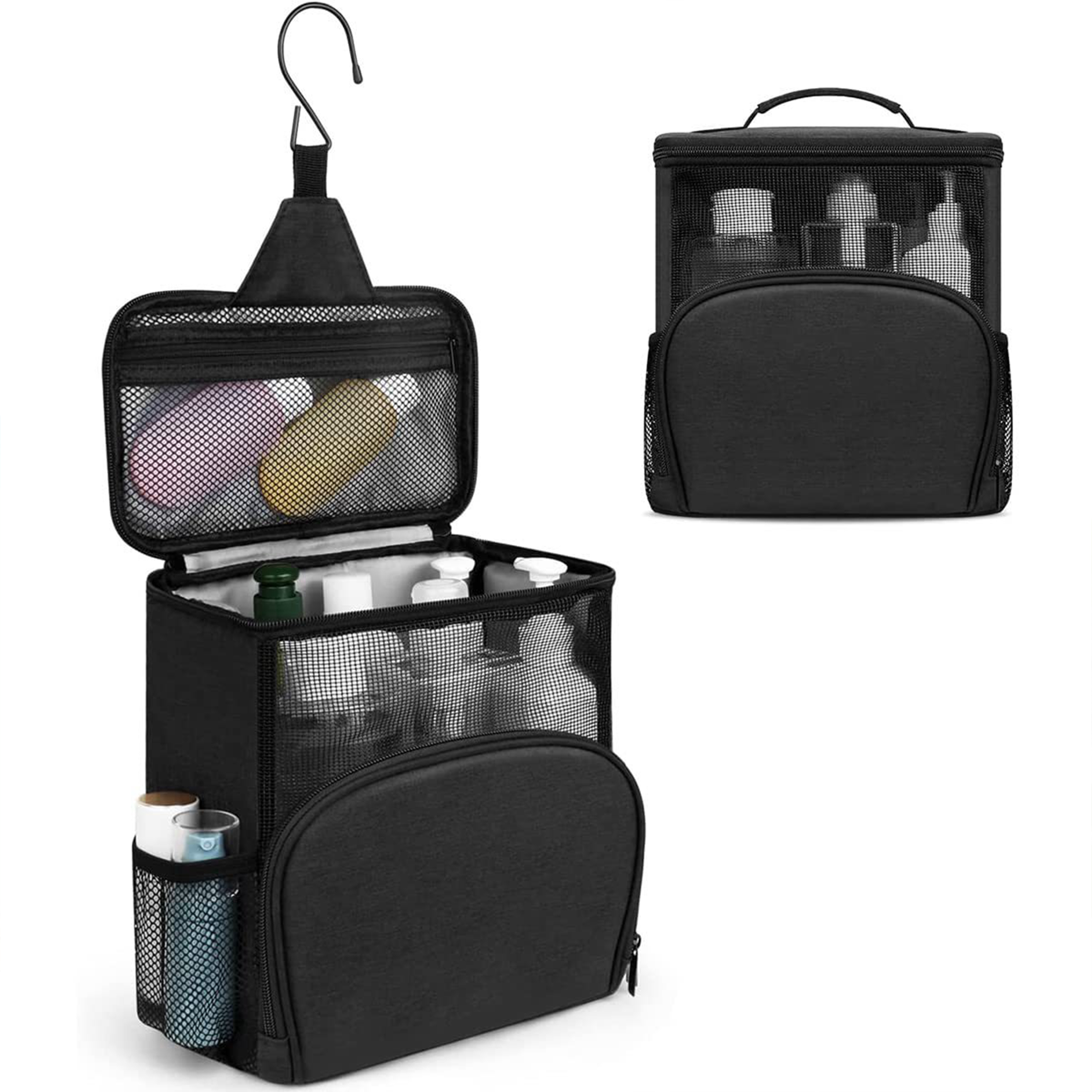Polyester Foldable Mesh Water Resistant Makeup Bag 4