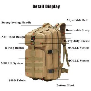 3P Camouflage Laptop Sniper Arm Assault Pack 3