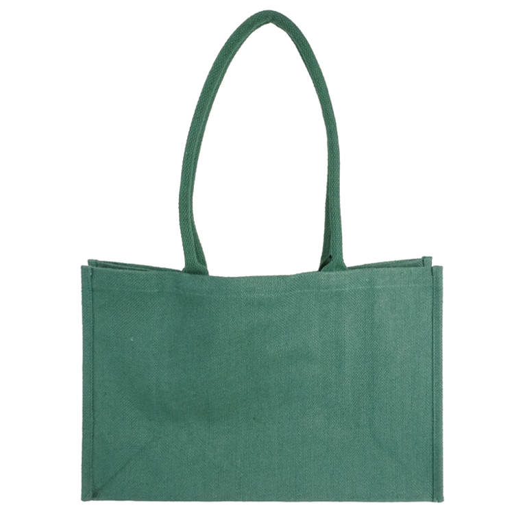 Seattle Recycled Cotton Front Pocket Jute Shopper Tote 8
