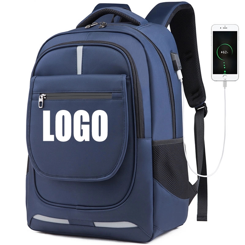 Waterproof Leisure Laptop Bags Decompression With USB Port 15