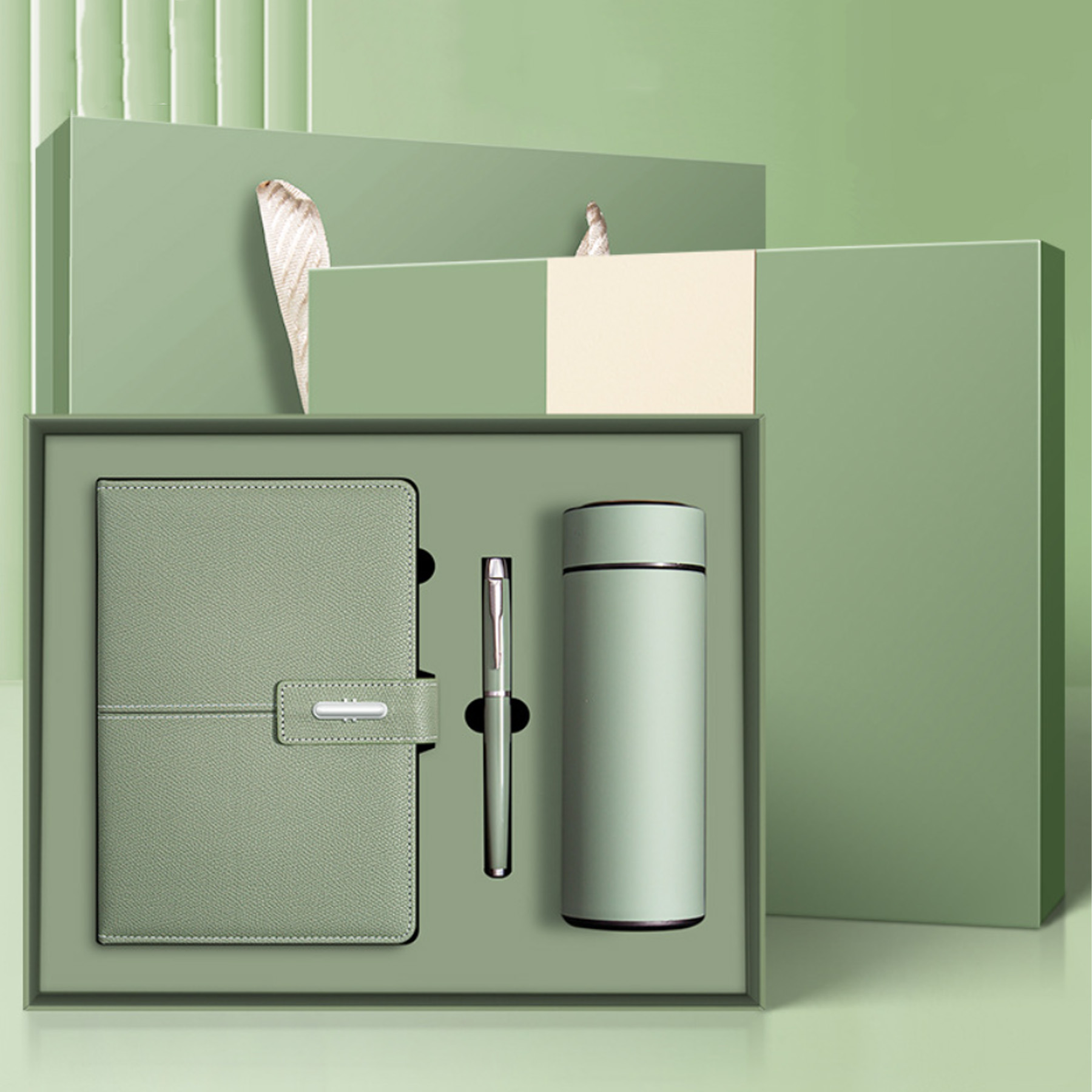 Business Notebook Gift Box Set with Pen and Thermos Cup 5