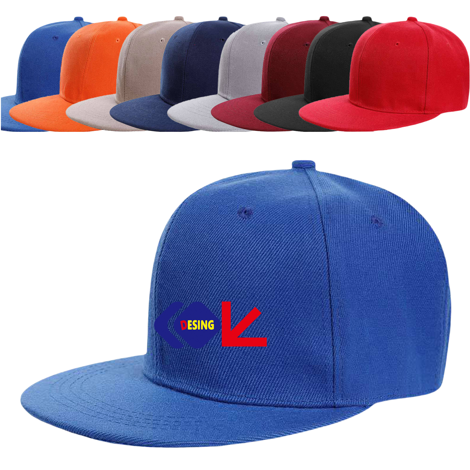 6 Panel Flat Bill Trucker Cap MOQ20 3