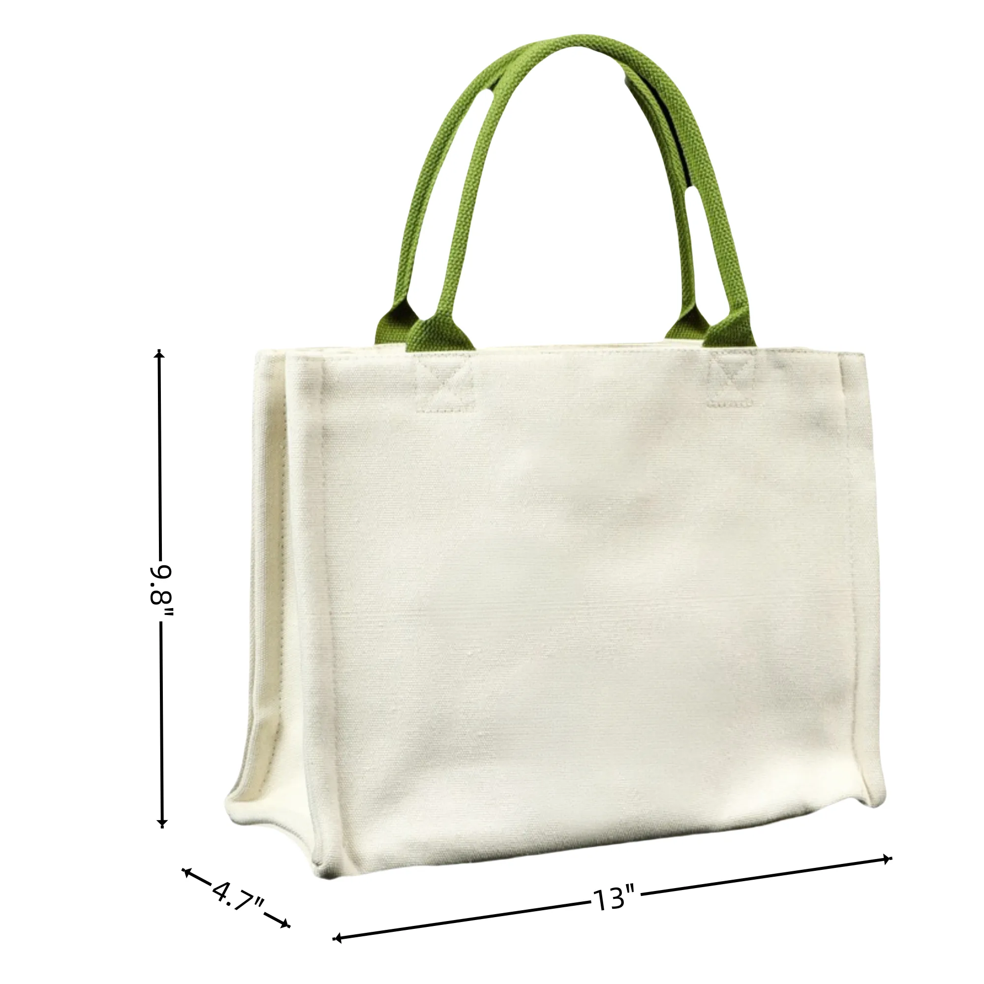 Stylish Three-Layer Canvas Tote Bag with Ribbon 3