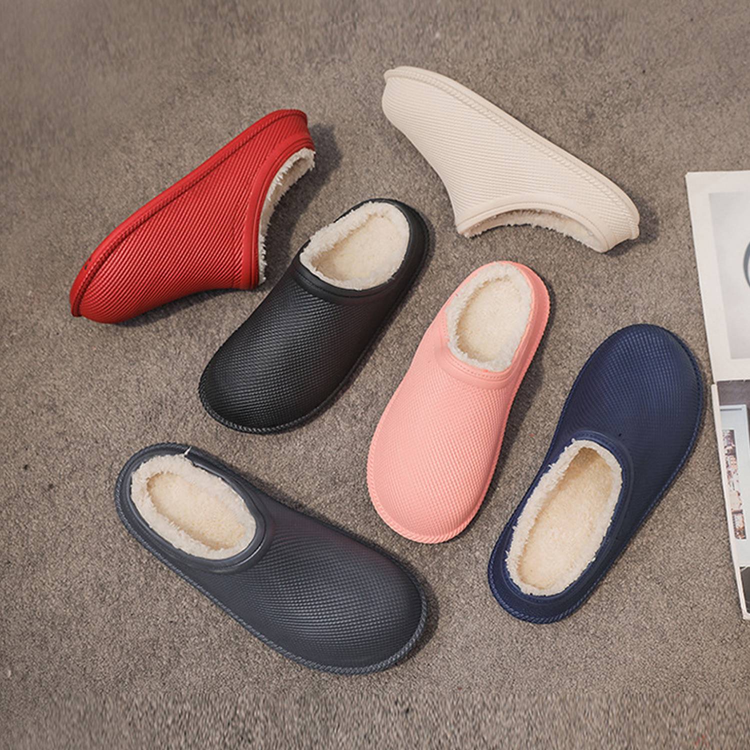 Velvet Insulation Anti Slip Thick Sole No Need For Slippers 4