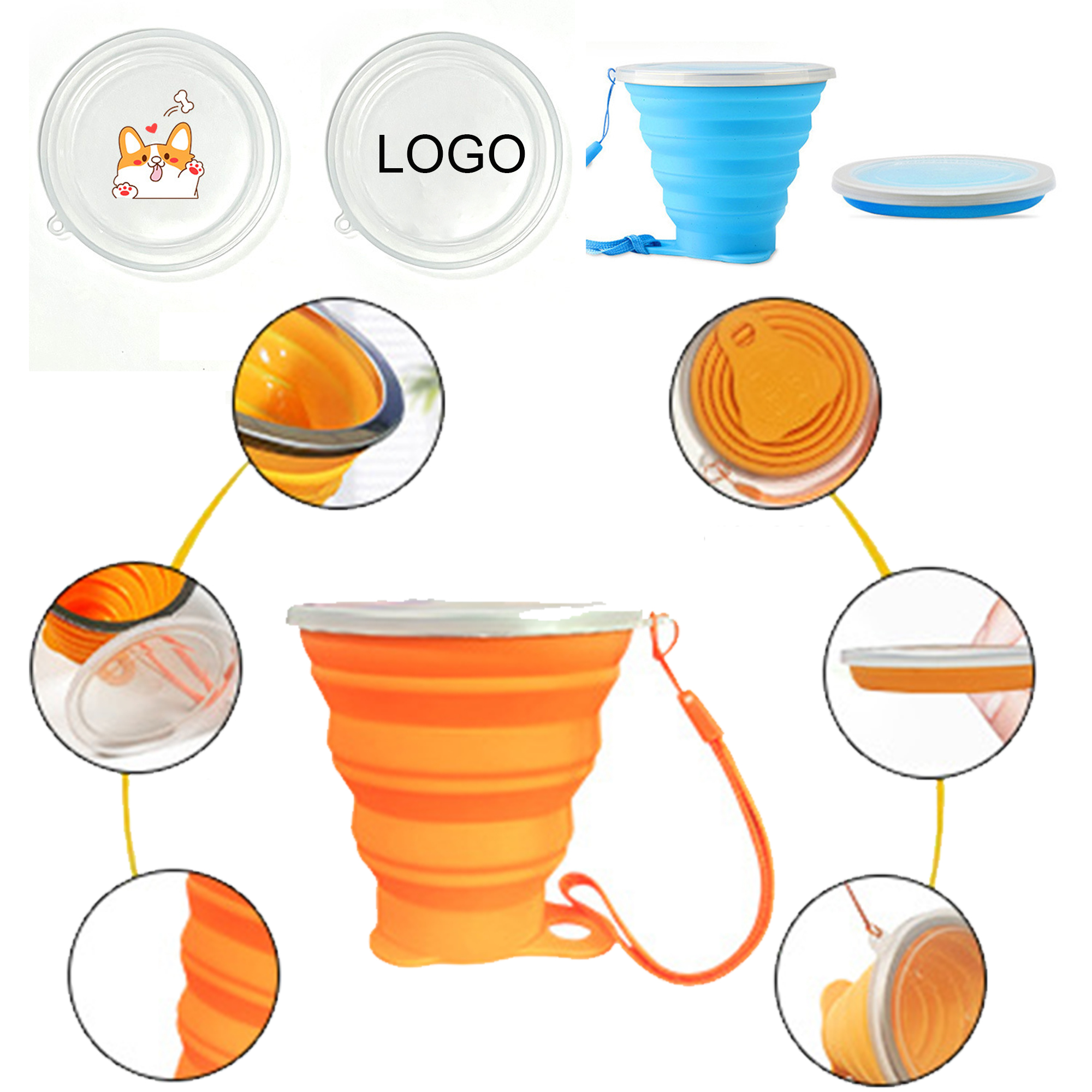 11OZ Outdoor Foldable SiliconeCup 2