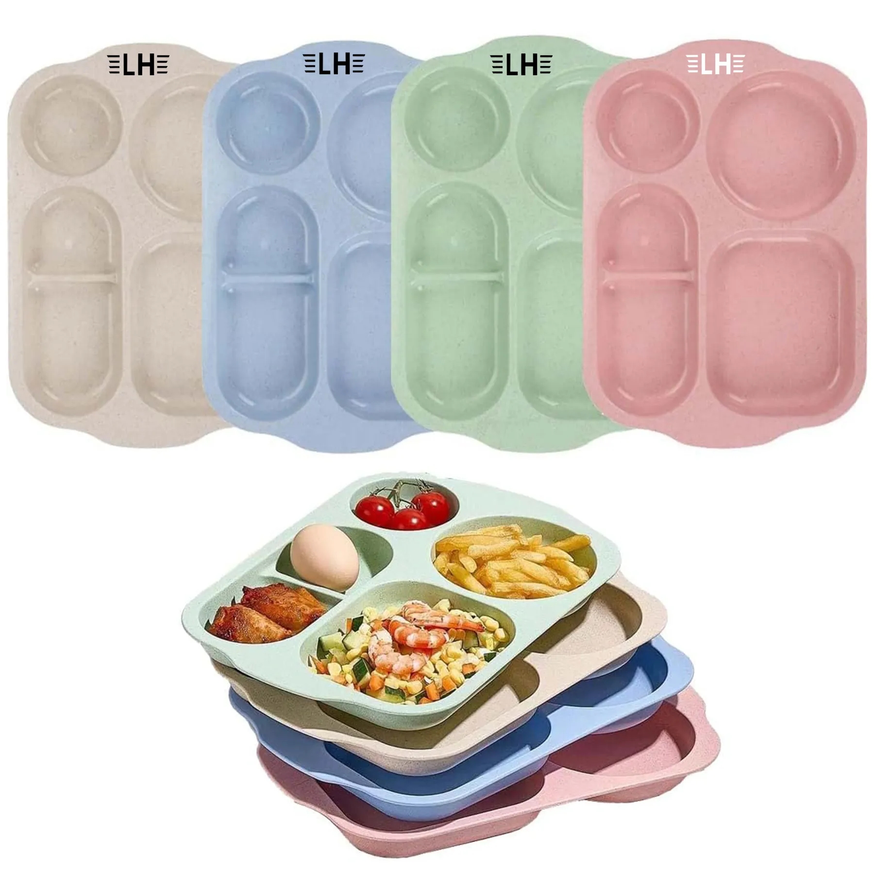 Wheat Straw Compartment Plate 2