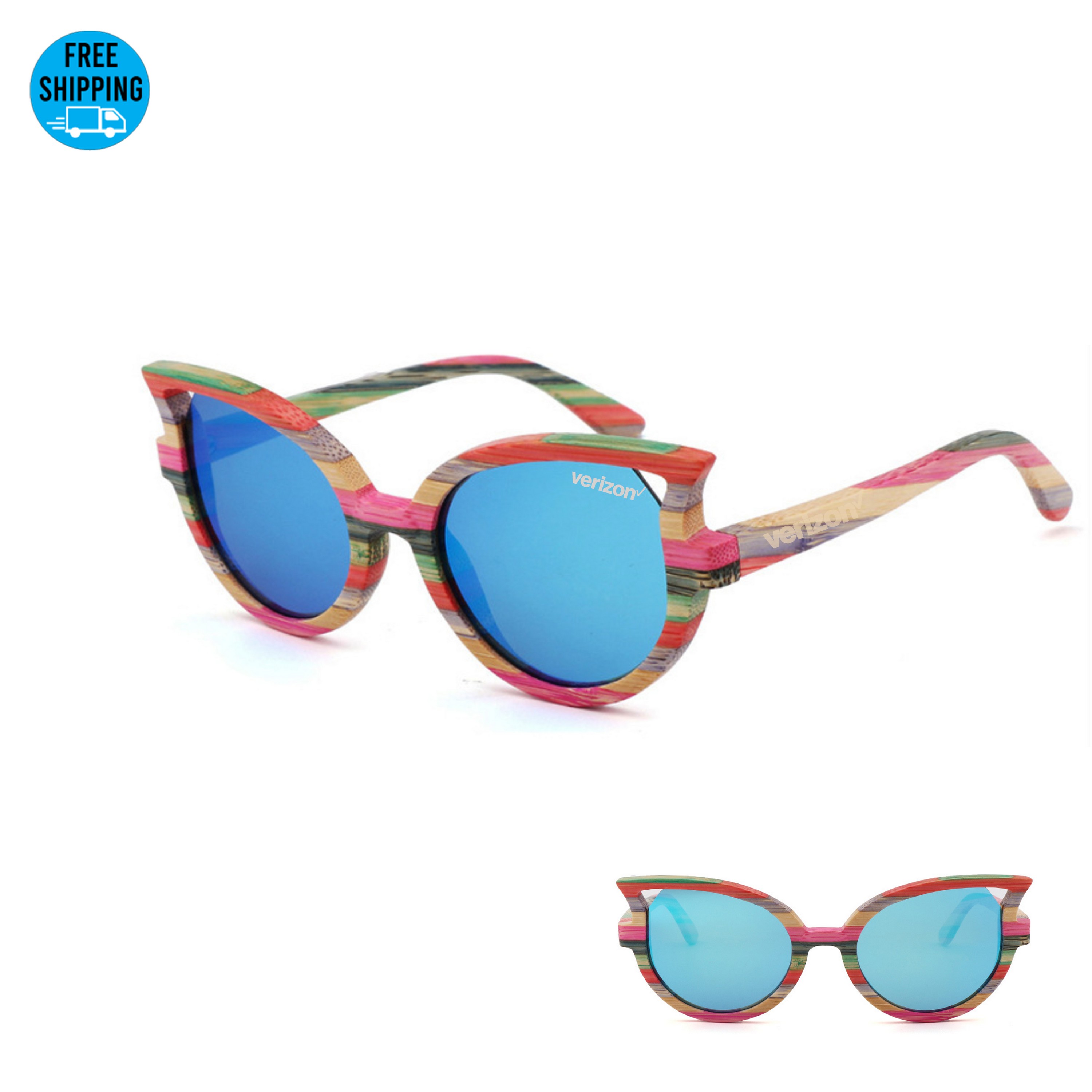 Luxury Bamboo Polarized Sunglasses 2