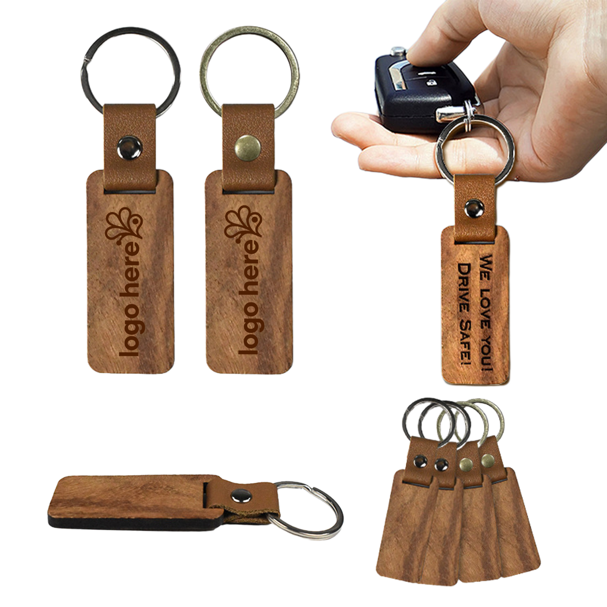 Premium Wooden Keychain 1