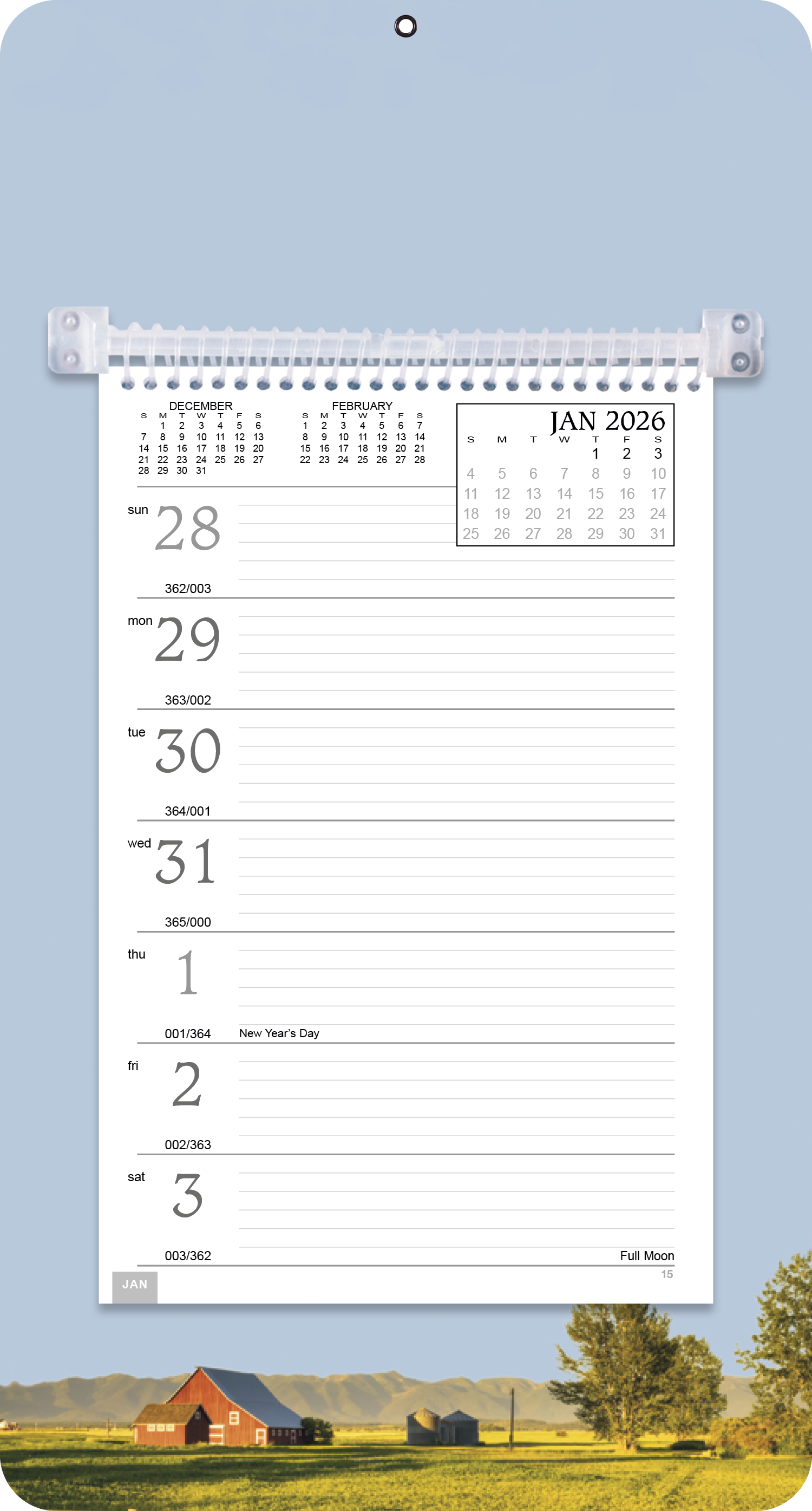 Triumph® Calendars Full-Color Weekly Memo Calendar 17