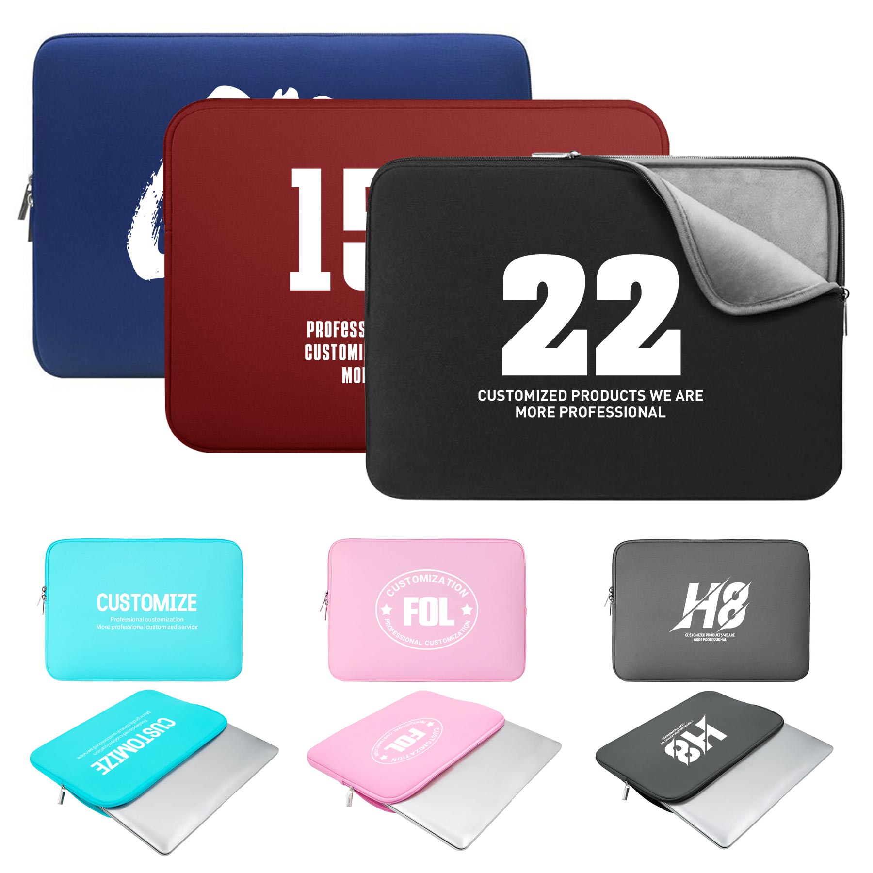 13" Water-Resistant Neoprene Laptop Sleeve 1
