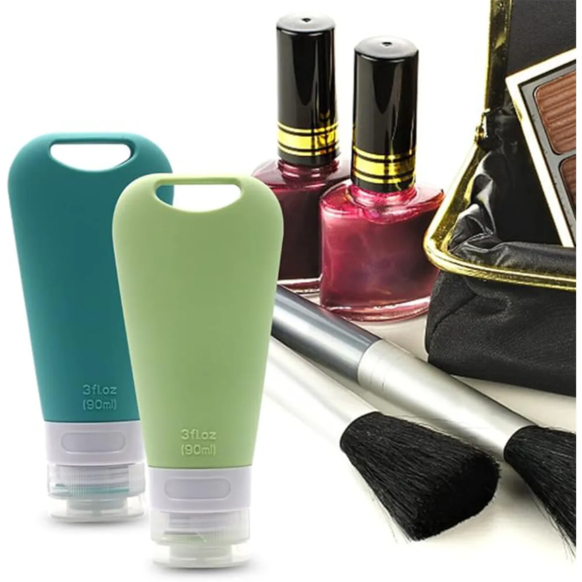 Squeezable Refillable Customized Colors Toiletries Container 3