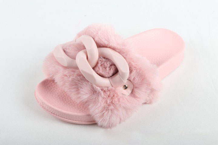 Fuzzy Sandals Slippers Soft Slides Flat for Indoor/Outdoor 6