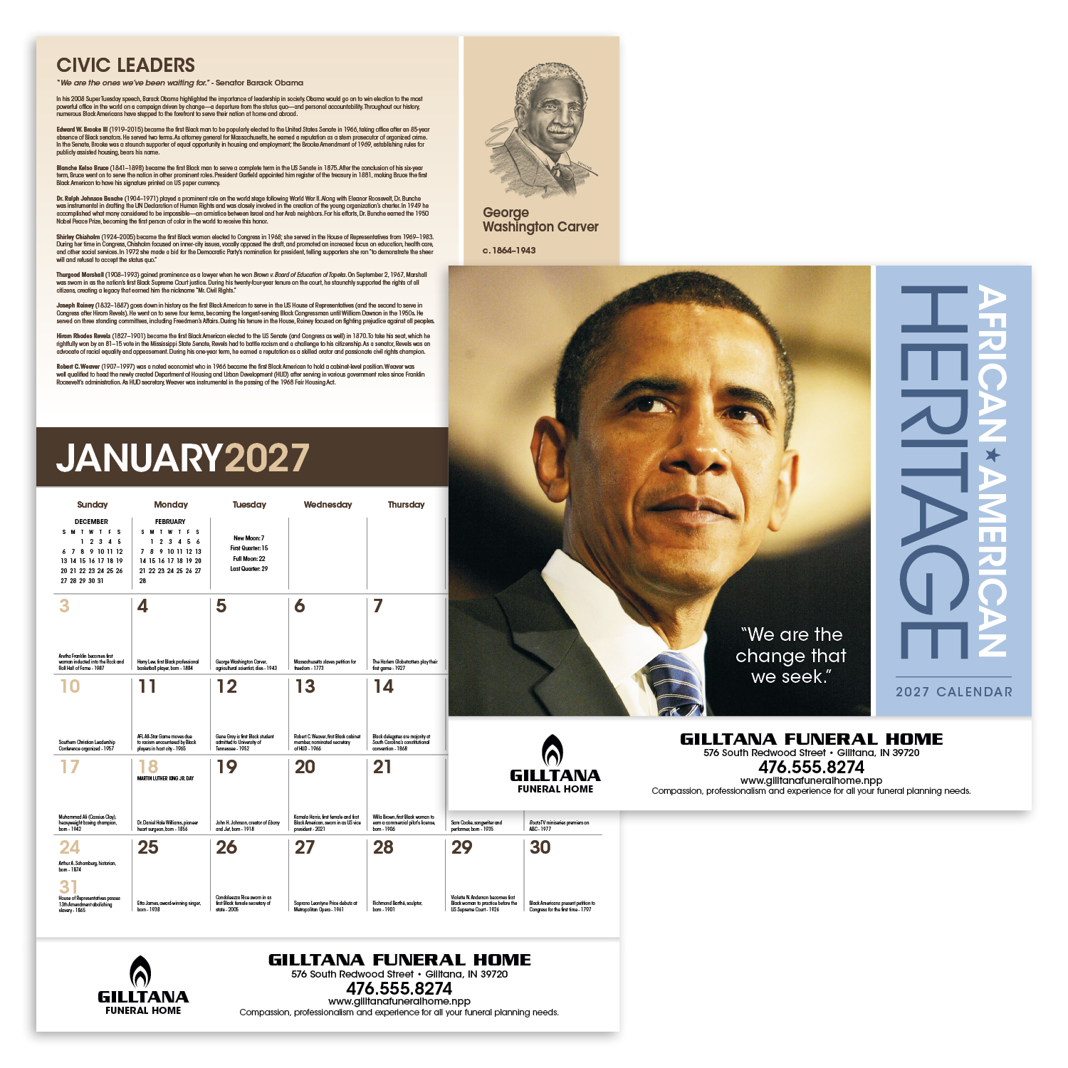 Triumph® Calendars African-American Heritage Barack Obama Calendar 9