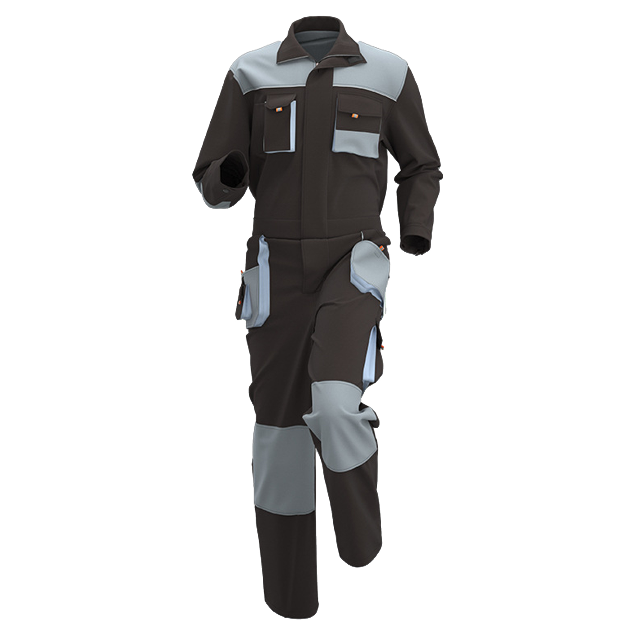 Oxford Jumpsuit With Multiple Pockets 6