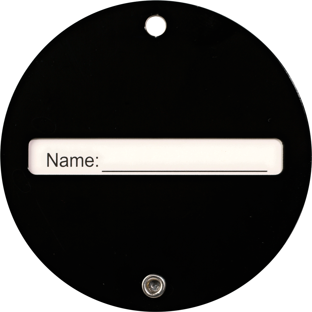 Texture Tone® Aluminum Round Luggage Tag 11