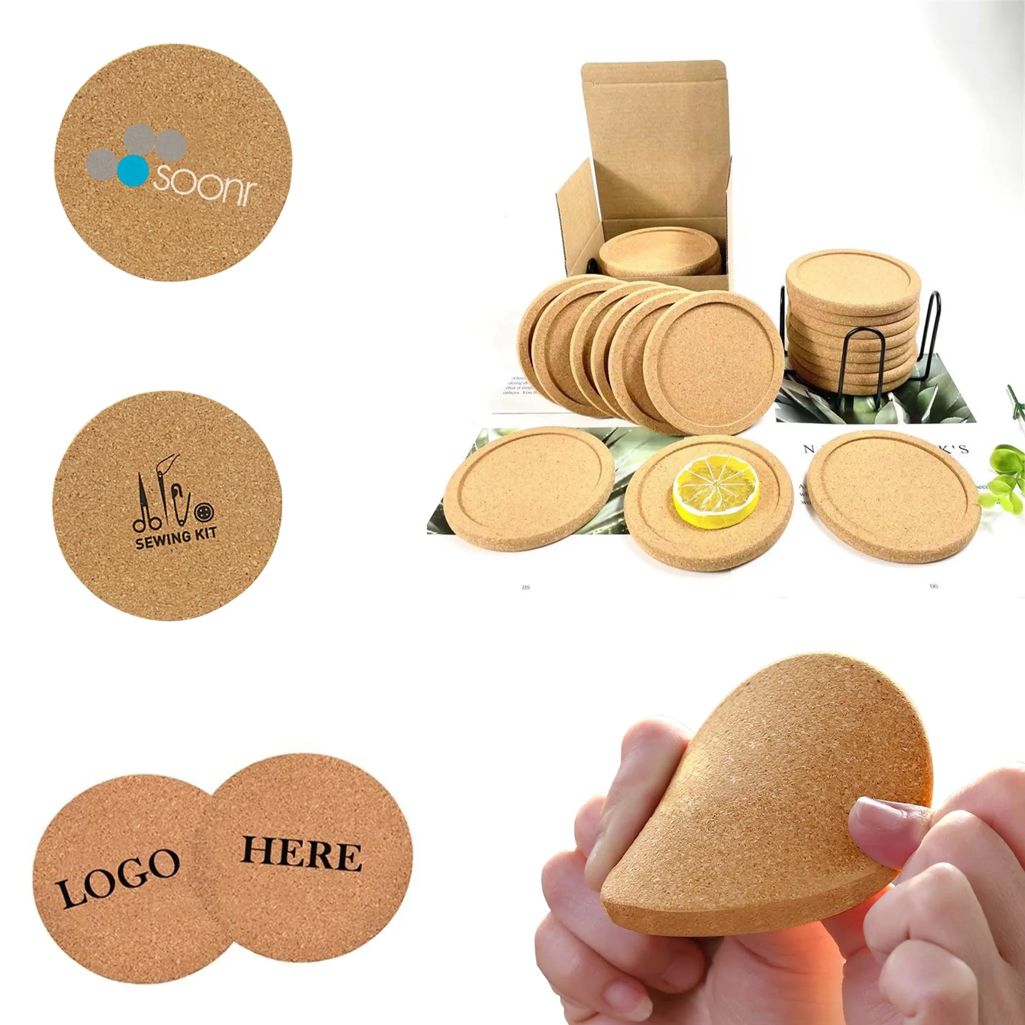 Circular Cork Coasters 3