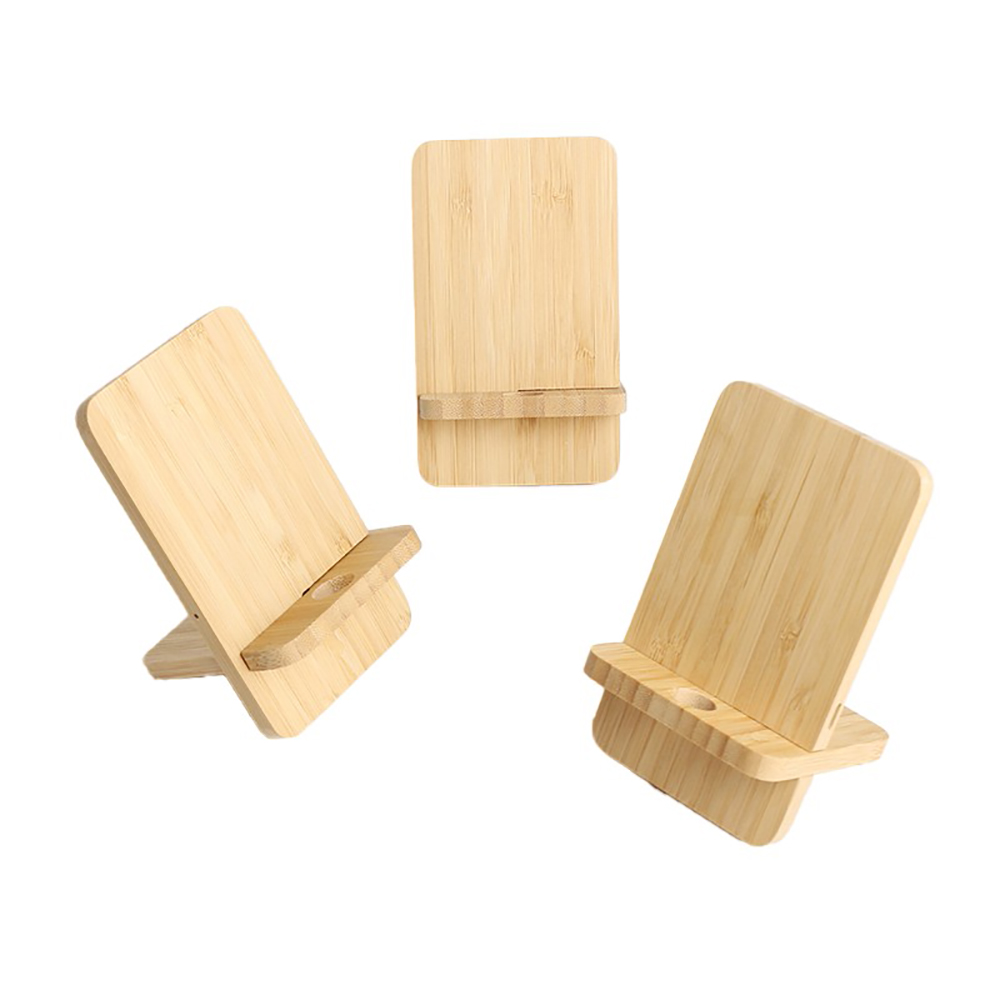 Bamboo Wireless Charger Phone Stand 2