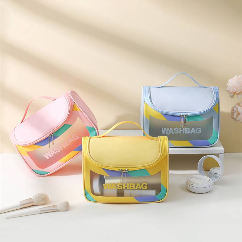 PVC/Pu Leather Clear Cosmetic Travel Bag 4