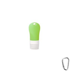 60ml Silicone Travel Bottle With Carabiner And Flip Up Lid 23