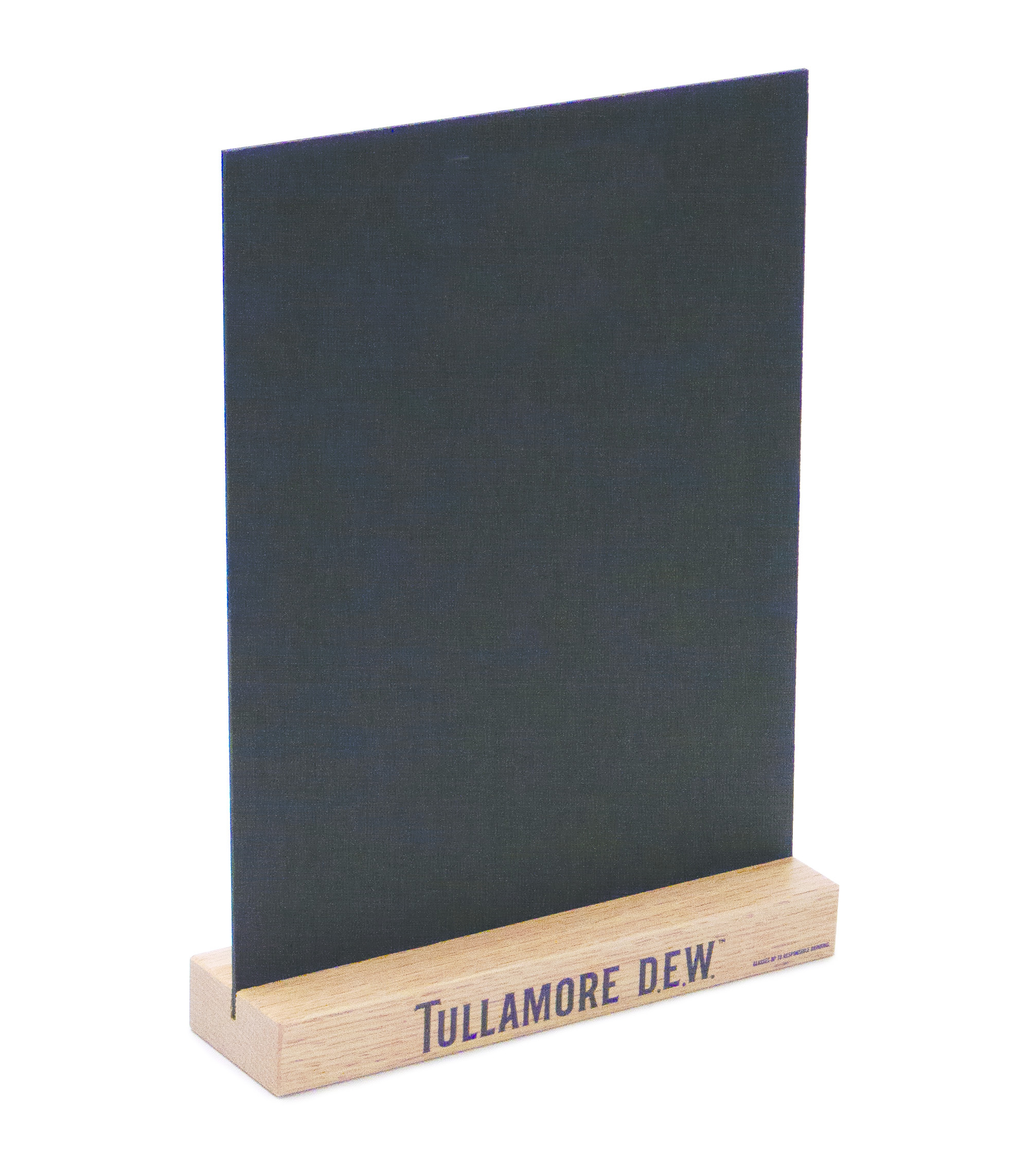 Countertop 2-Sided Chalkboard with Wood Base 8 5w x 11h