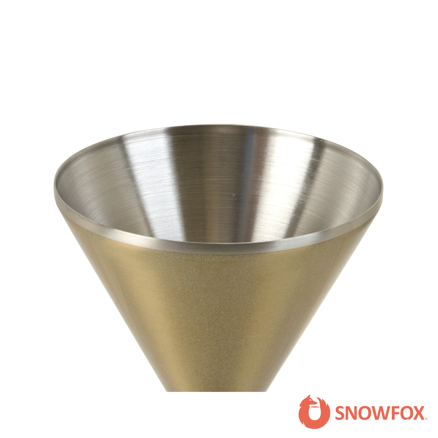 Snowfox® 8 oz. Double Wall Steel Stemmed Martini Glass 32