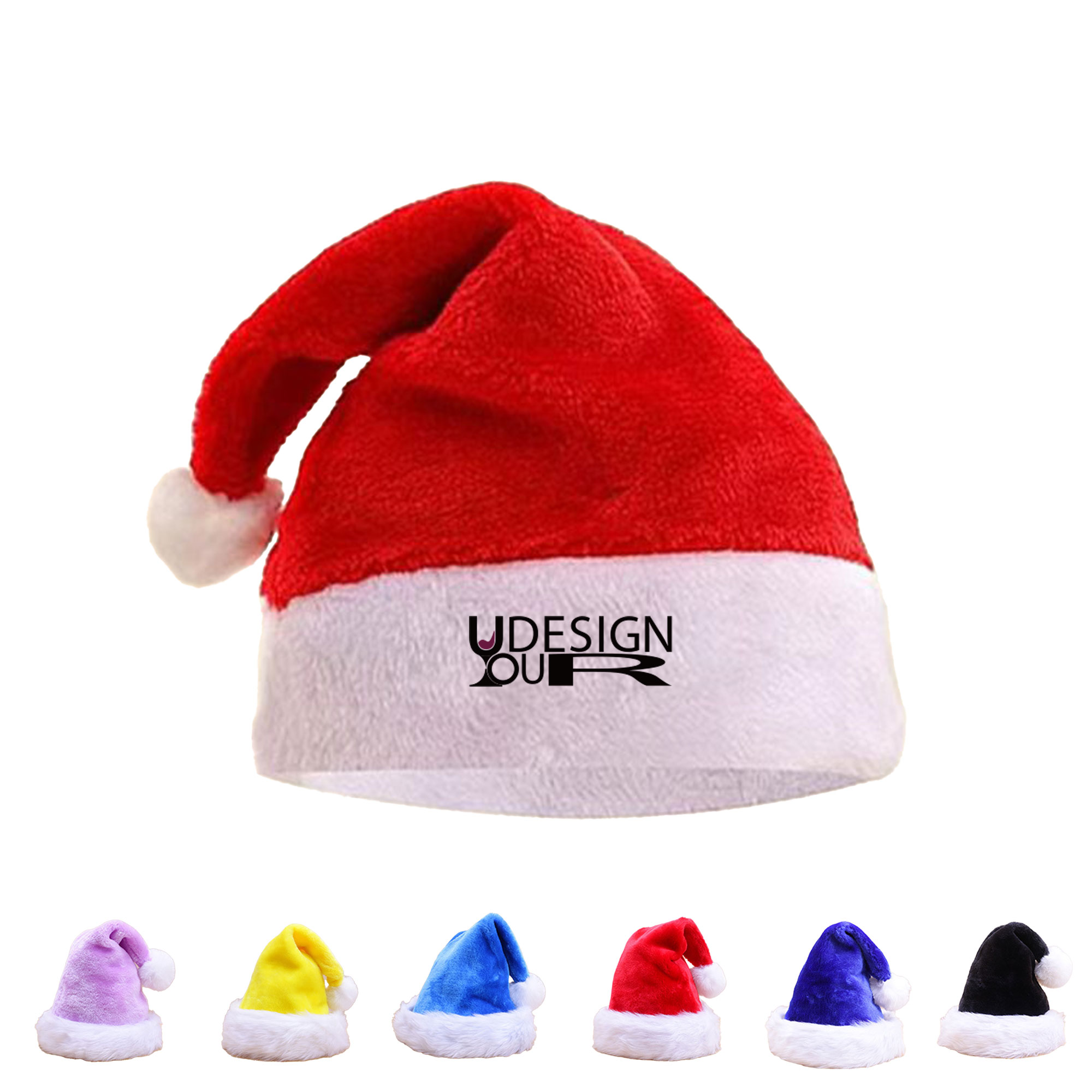 Plush Christmas Hat With Custom Logo 7