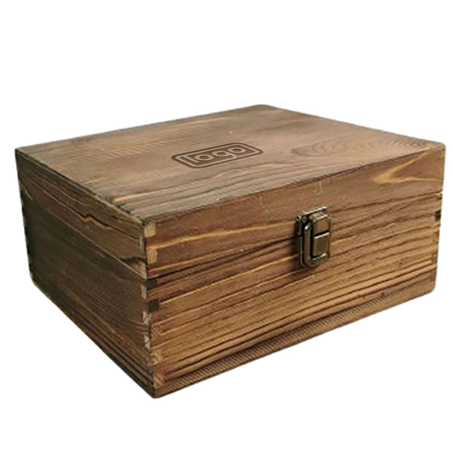 Handcrafted Genuine Wood Keepsake Chest Gift Box 1
