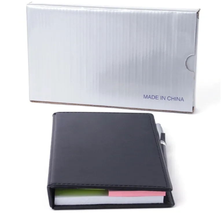 Custom Logo Sticky Notes Set with Holder, Bulk Office Memo Pads for Business Gifts 3