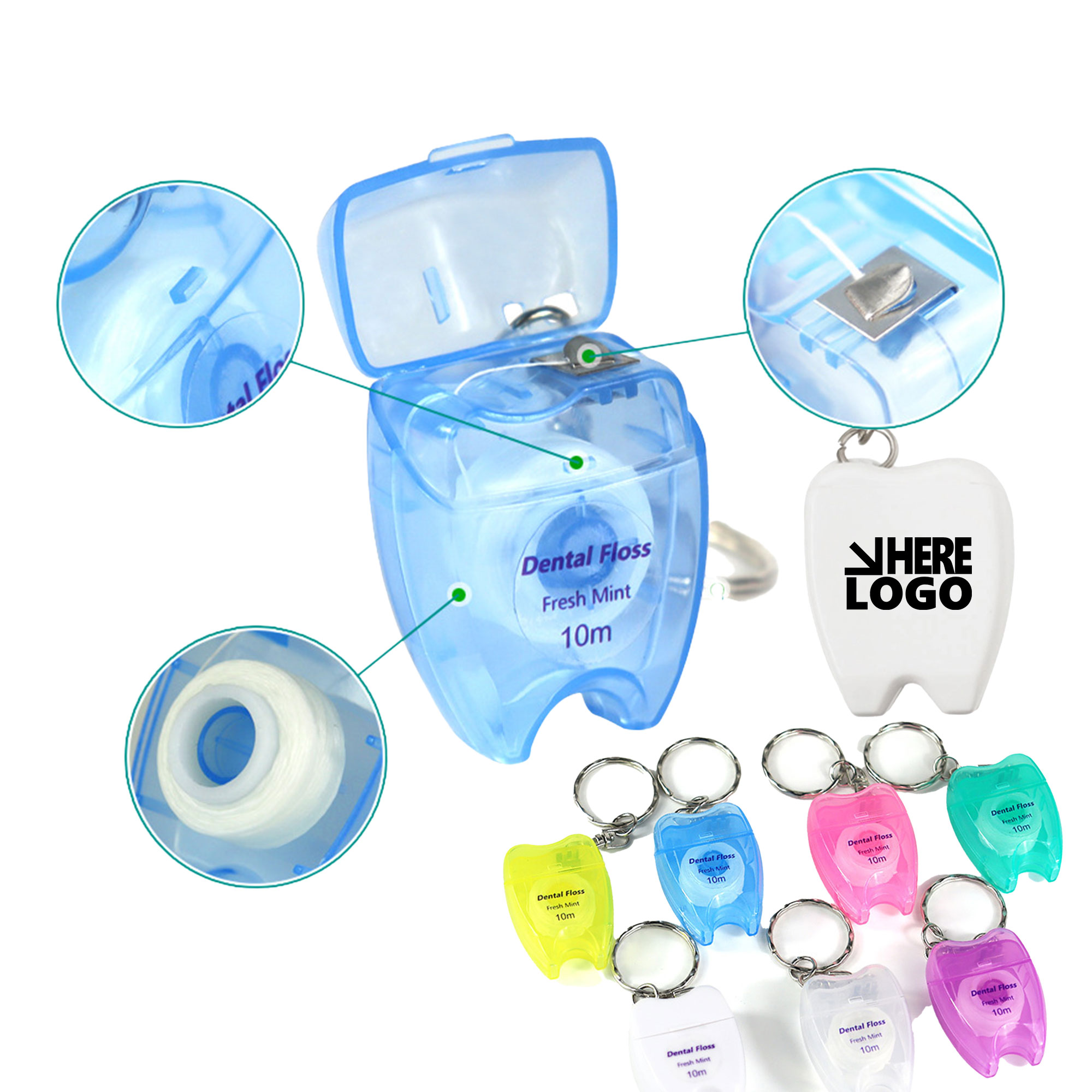 Dental Floss Keychain Oral Care 1