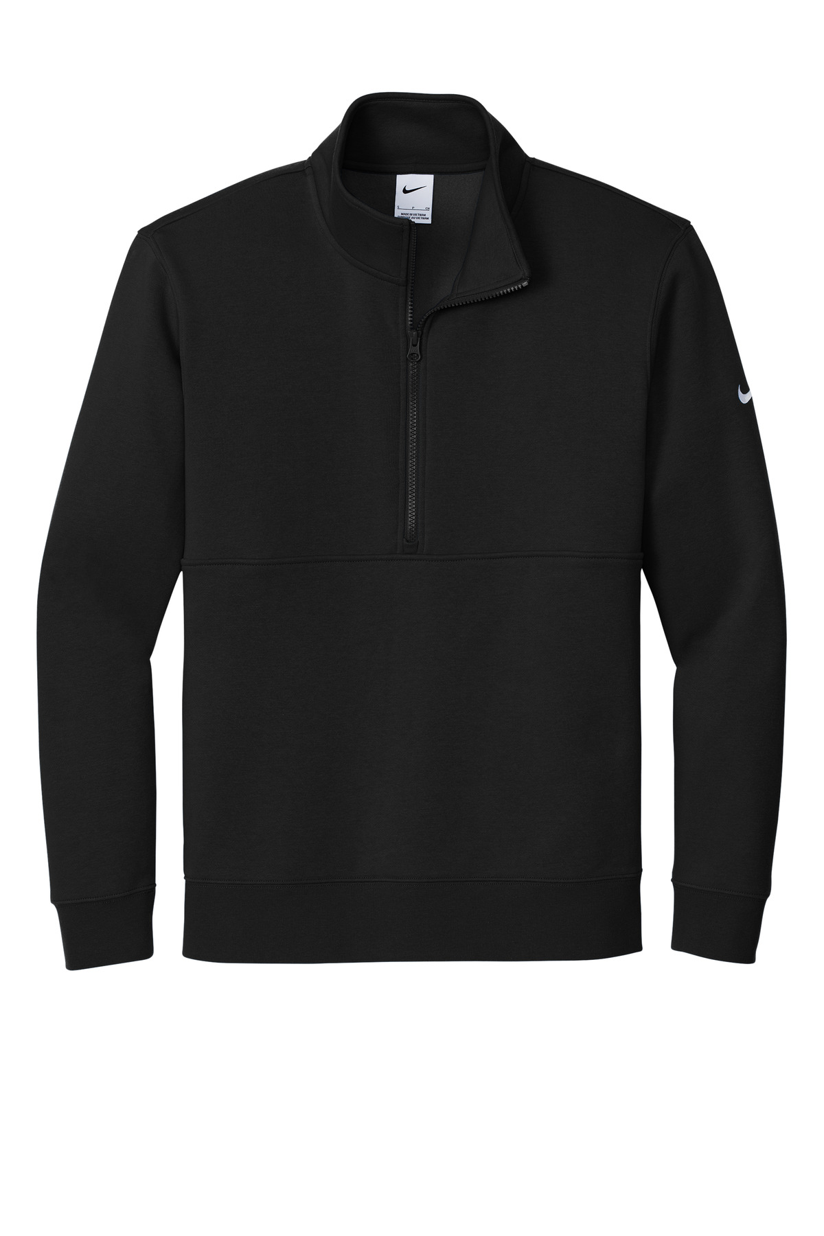 Nike Club Fleece Sleeve Swoosh 1/2-Zip NKDX6718, custom hoodie or sweatshirt with logo imprint 16
