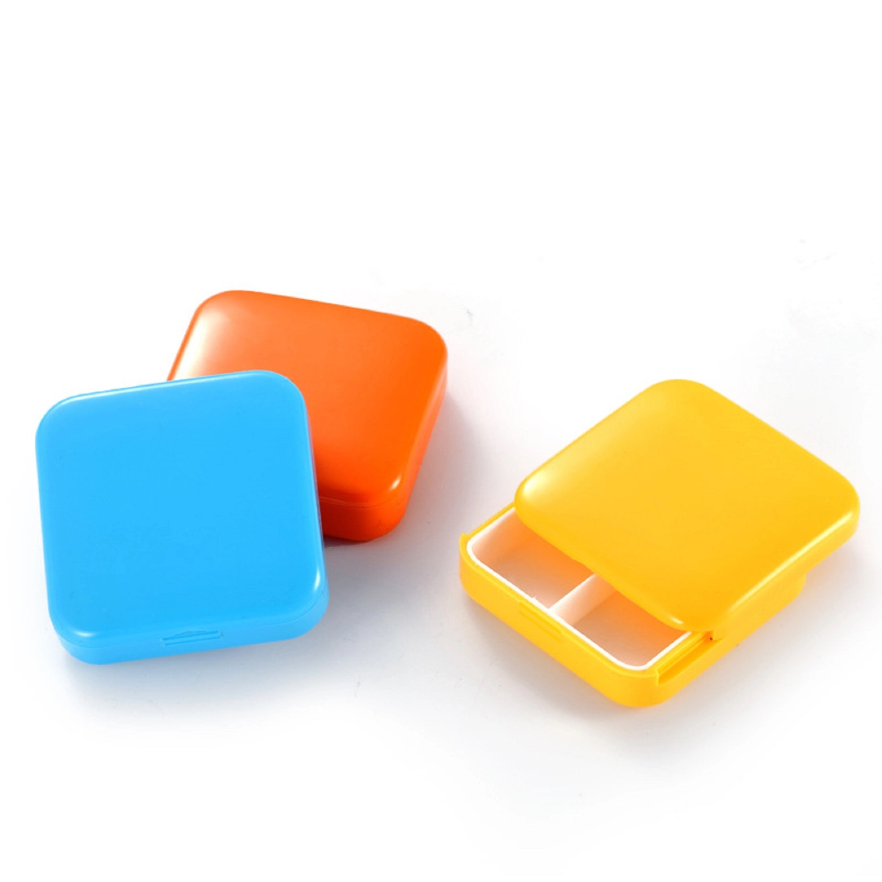 Square Slideable Cover 2-compartment Pill Box 1