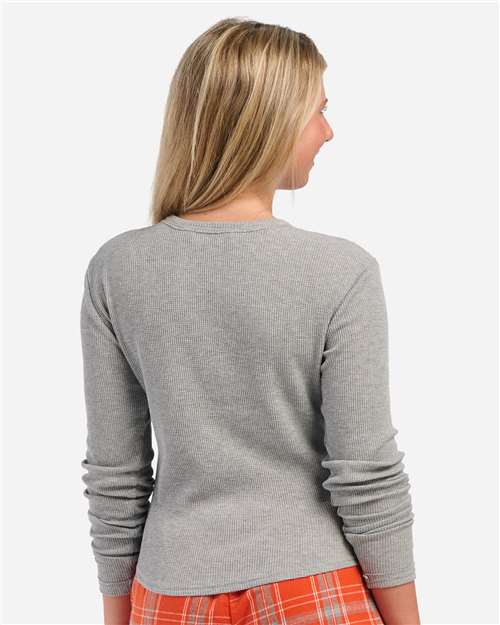 Women's Waffle Knit Baby Long Sleeve T-Shirt - BW3103 17