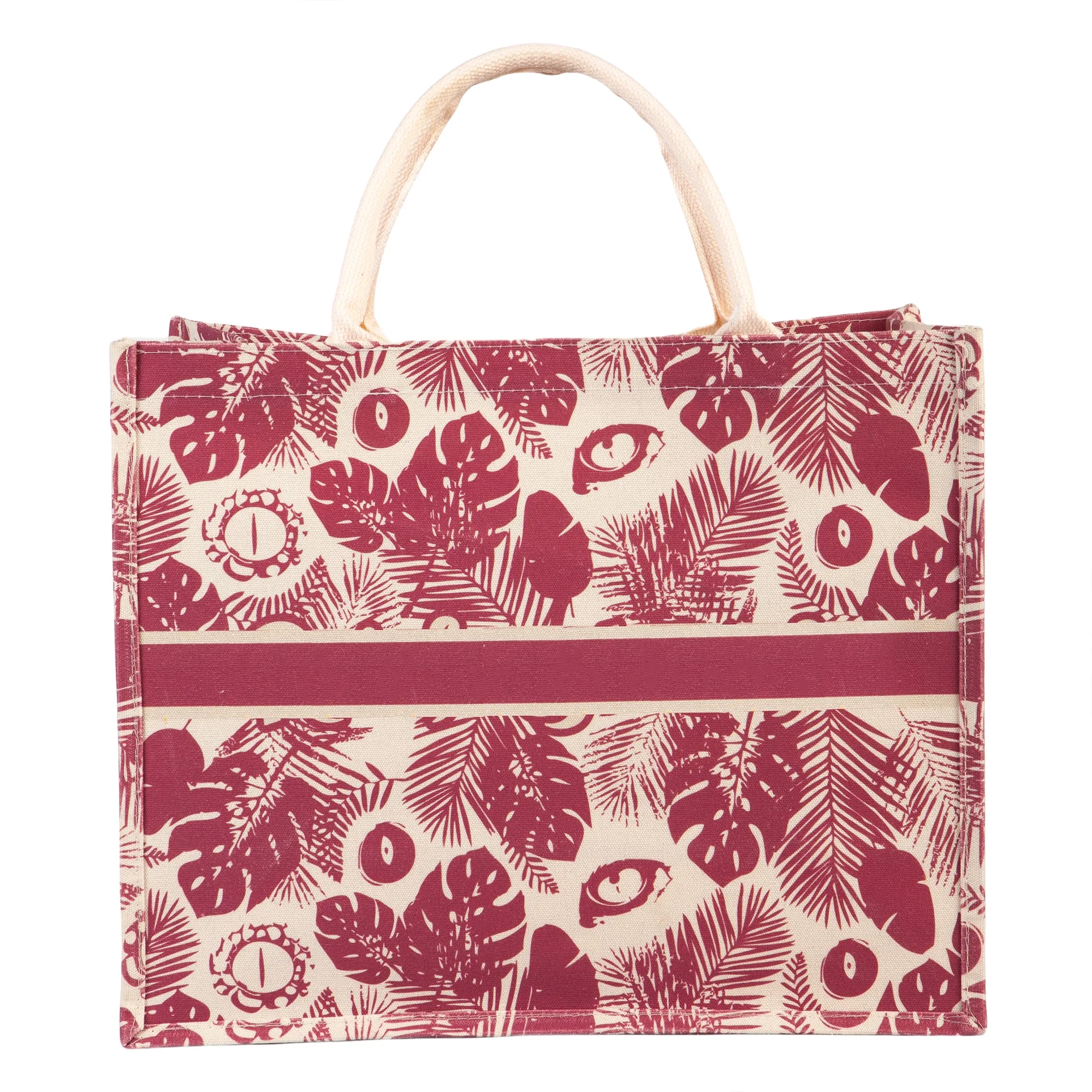 Eco Jungle Canvas Tote, custom tote bag with logo imprint 3