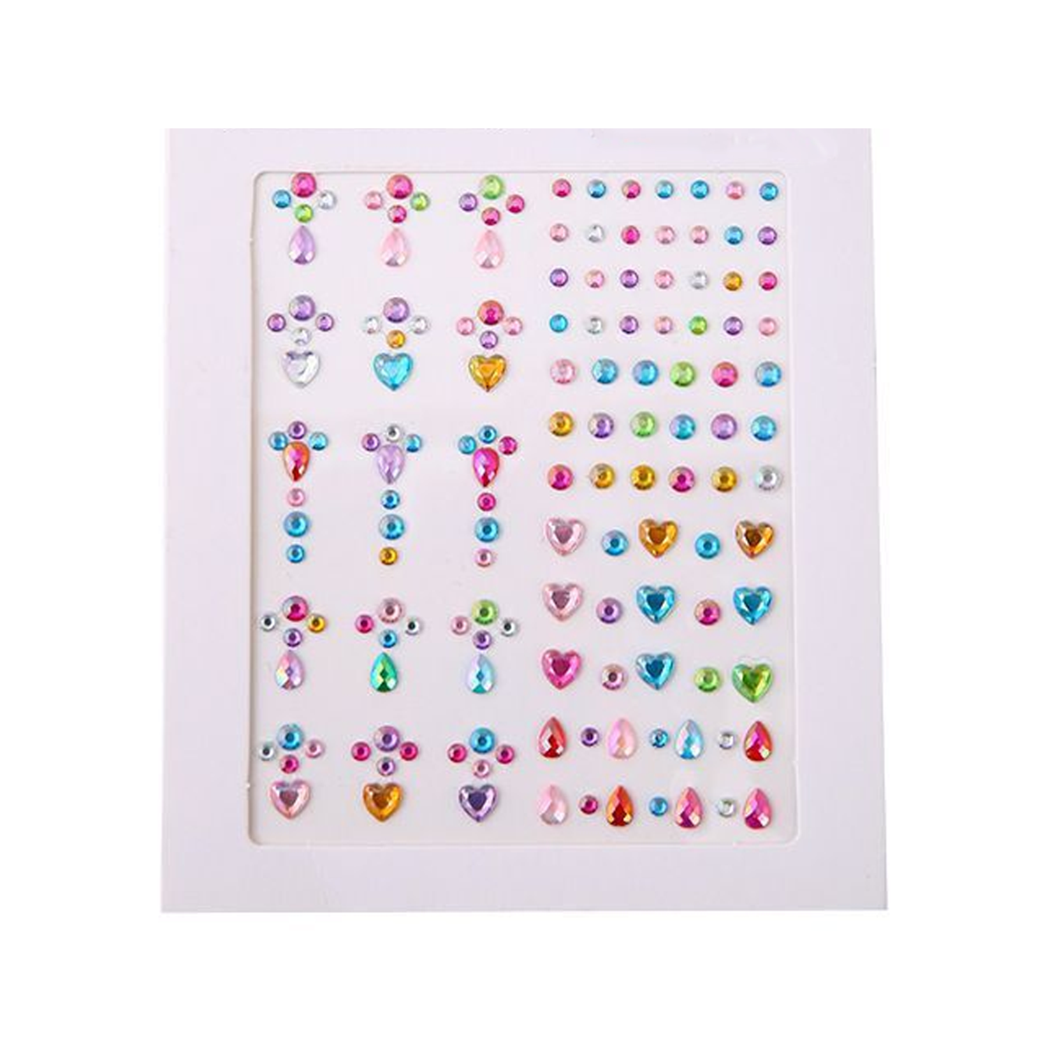 Holographic Self Adhesive Face Jewels Stickers 3