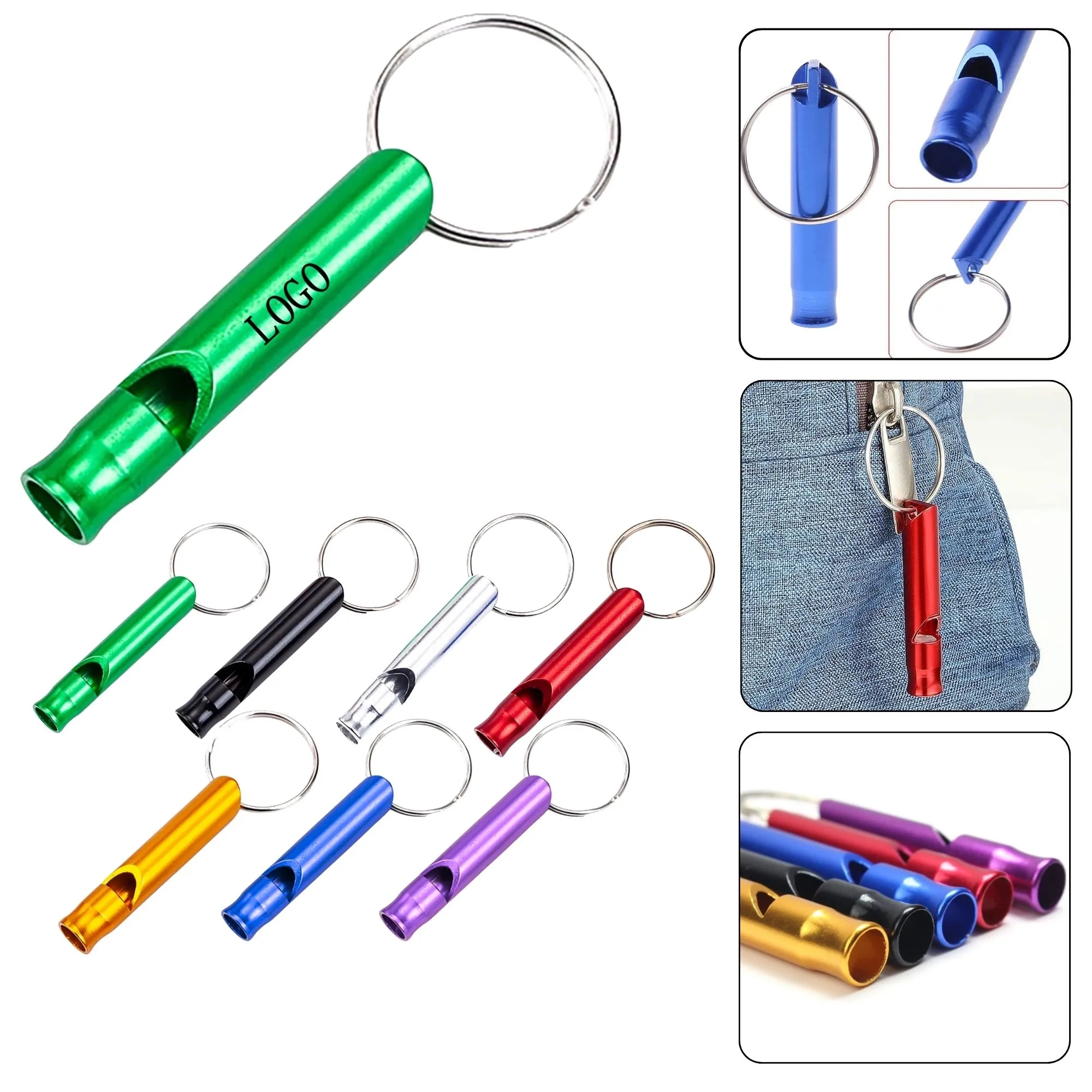 Survival Emergency Whistle Key Tool 2