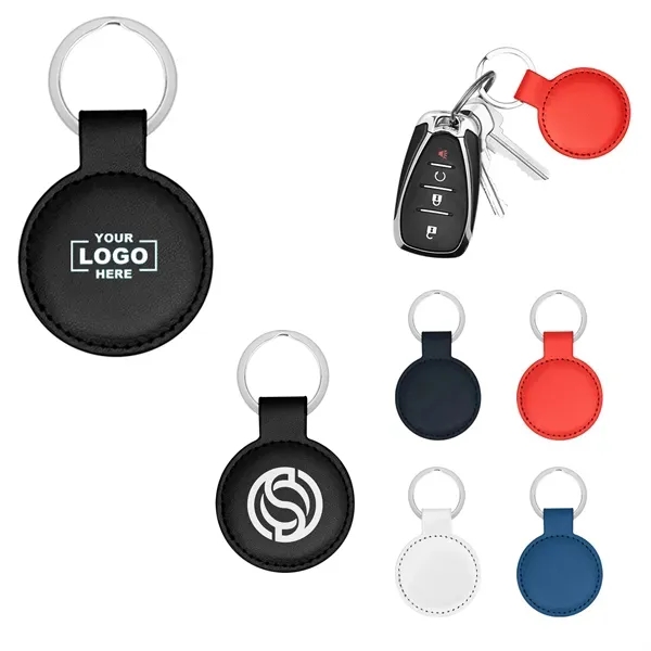 Circle leather key tags 4