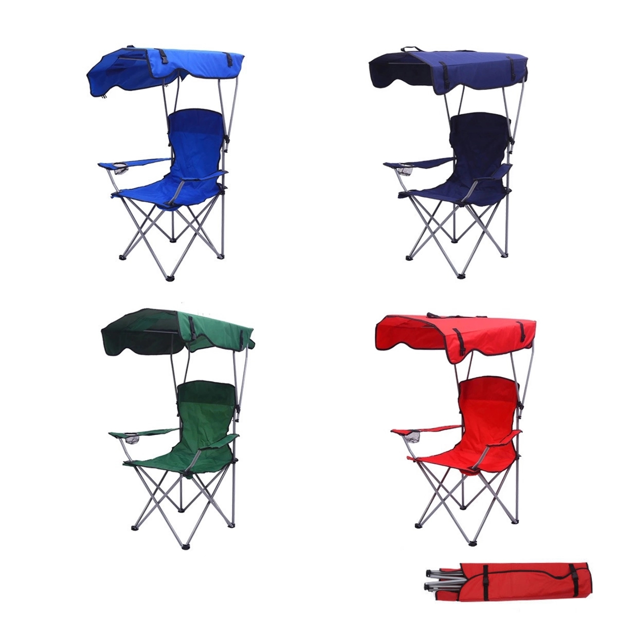 Camp Lounge Chair With Sunshade 2