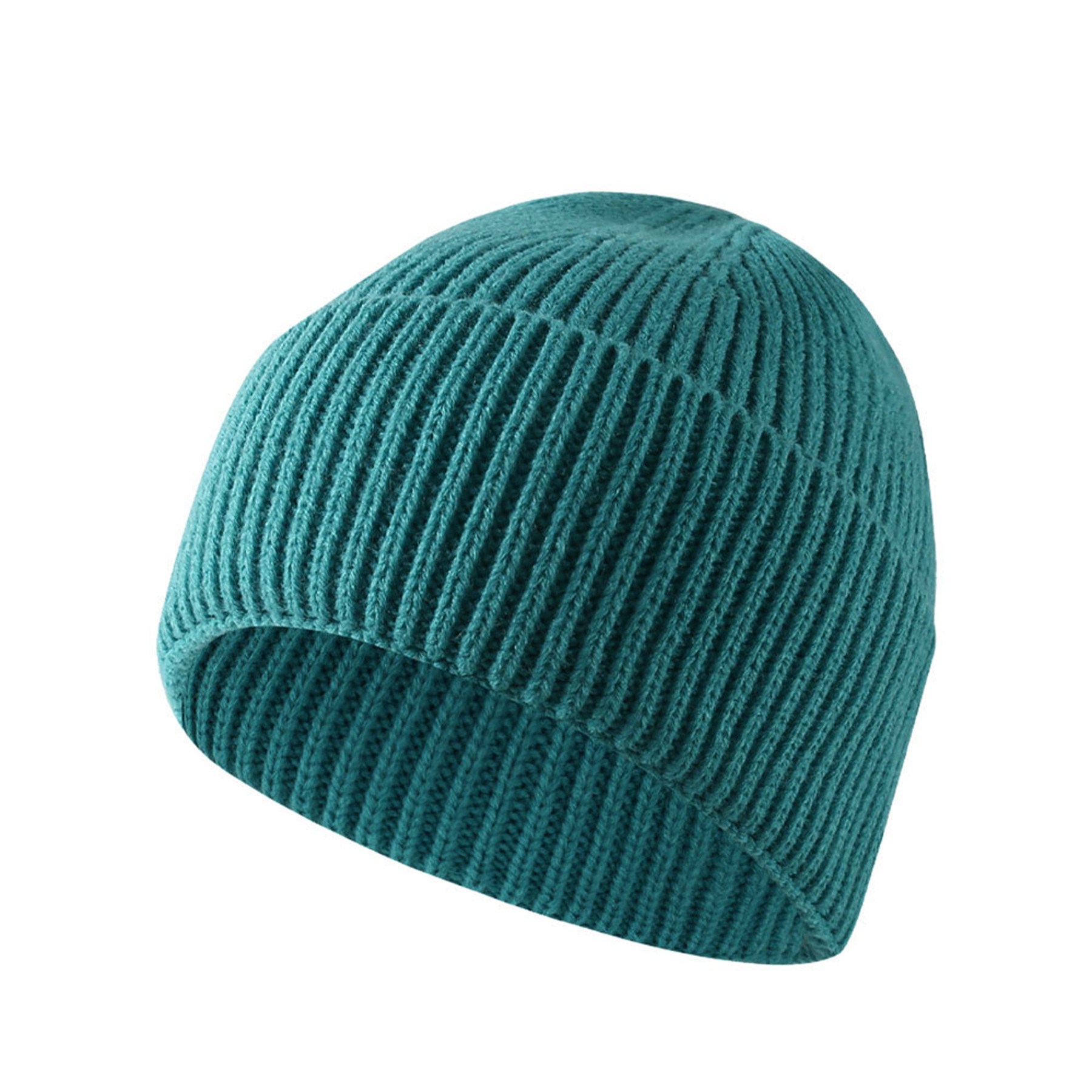 Solid Color Warm Knit Beanie Hat 13