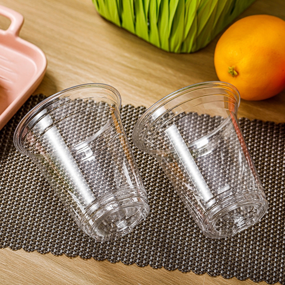 16 Oz Plastic Disposable Pet Clear Water Party Cups 3